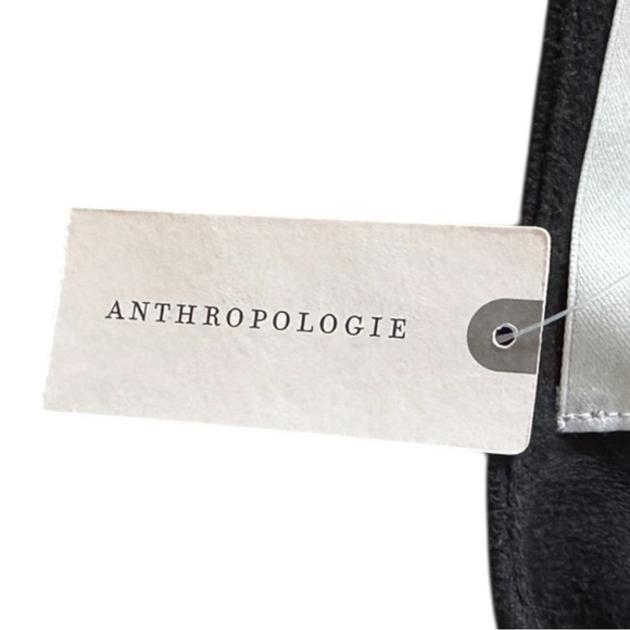 Anthropologie Black Sequin Faux Suede Moto Blazer Jacket NWT S Open Front Party - Picture 8 of 11